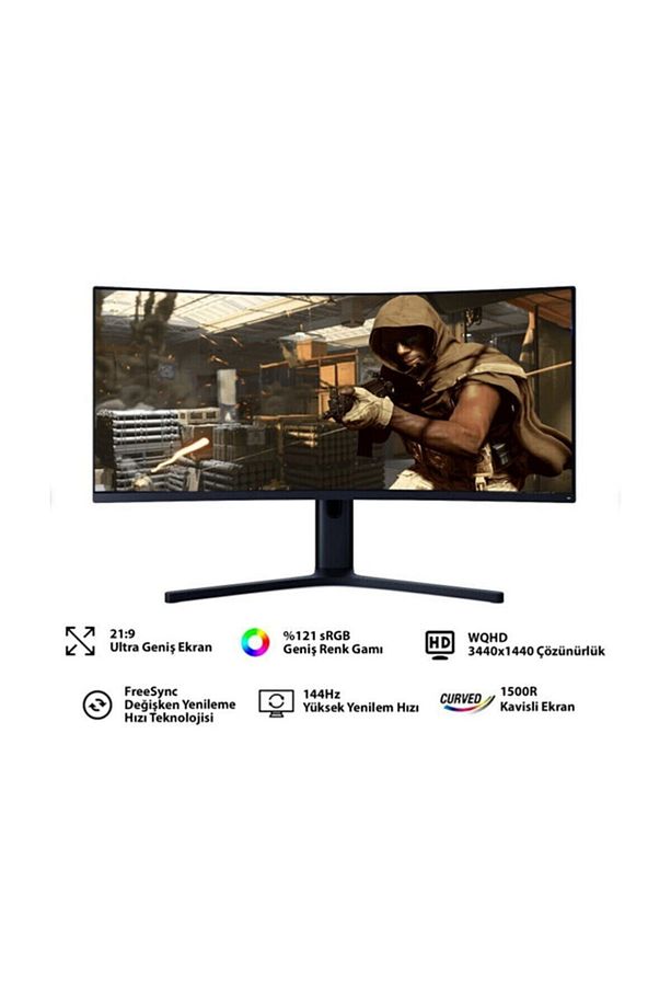 Mi Curved Bhr4269gl 34" 144hz 4ms (hdmı+display) Freesync Wqhd Led Monitör Çin Versiyon - 1