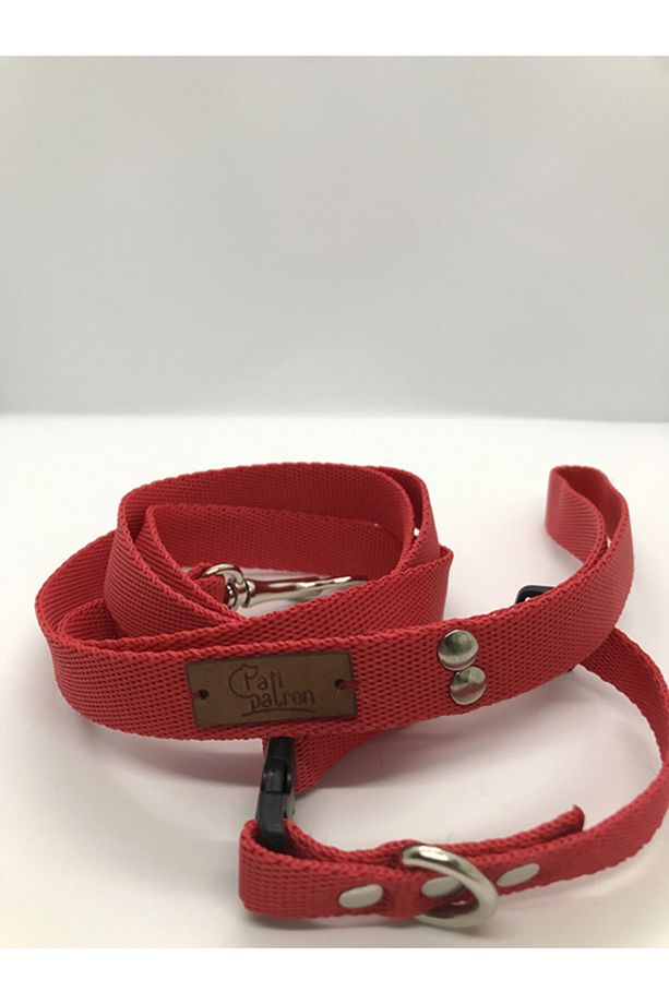 Küçük Irk Köpek Gezdirme Tasması Kırmızı - 1