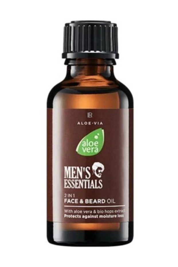 Aloe Vera Men's Essential 2 in 1 Face and Beard Care Oil
