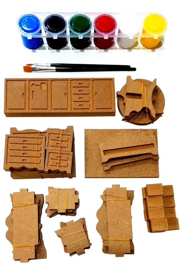 Ahşap Boyama Başlangıç Seti -8 - 2