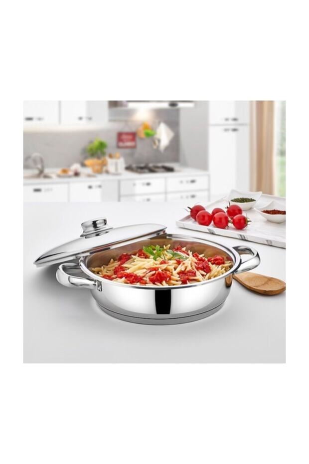 Çelik Mega 26cm Basık Tencere - 1