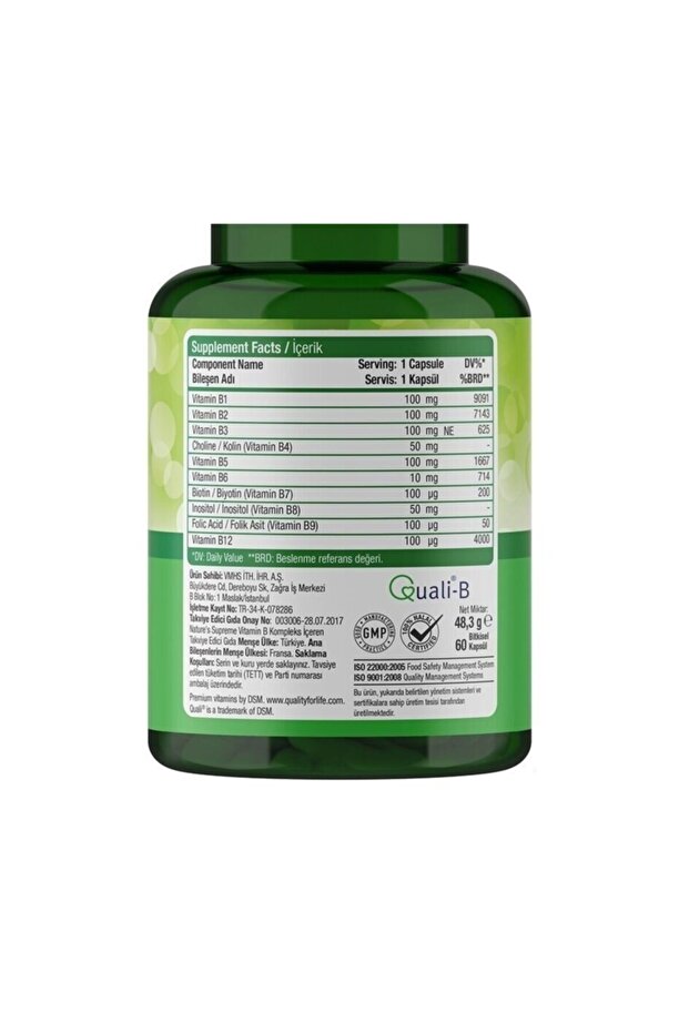 Vitamin B Complex 60 Kapsül - 2