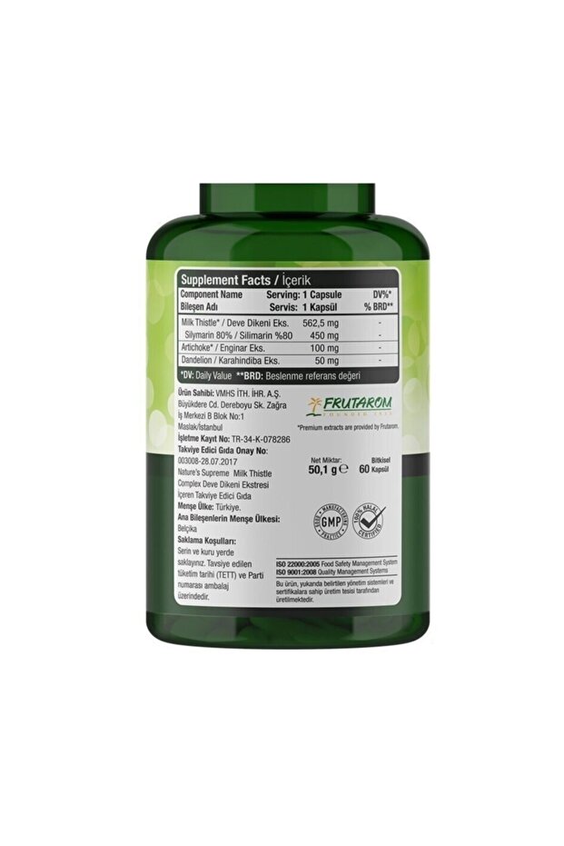 Milk Thistle Complex 60 Kapsül - 2