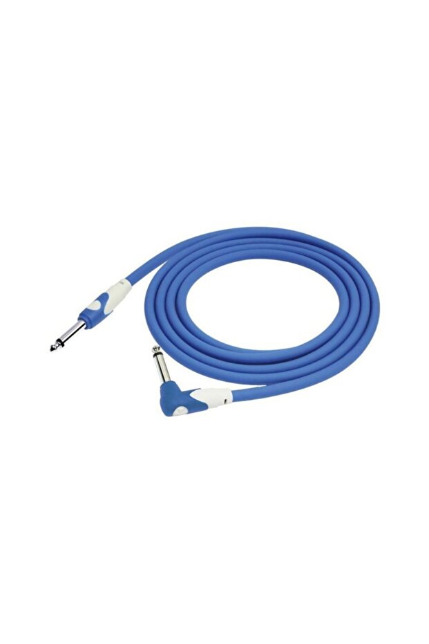 Kirlin LGI-202BL 1/4'' Mono Straight End - Right Angled 3 Meter Cable