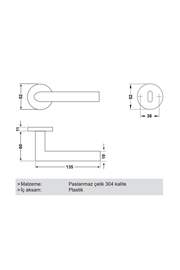 Werner-m Kapı Kolu Seti (pc) M.siyah - 2