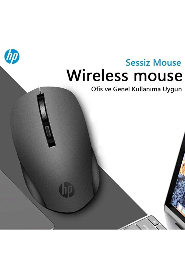 S1000 Plus Kablosuz Sessiz Siyah Mouse - 3