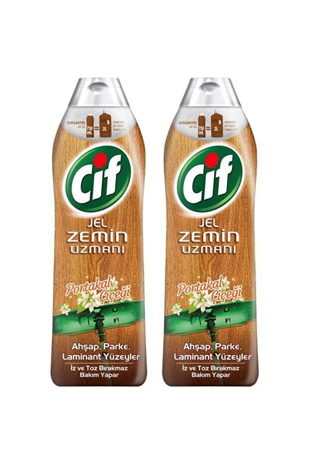 Jel Zemin Uzmanı Ahşap, Parke, Laminant Yüzeyler 750 Ml. X 2 Adet (portakal Çiçeği) - 1