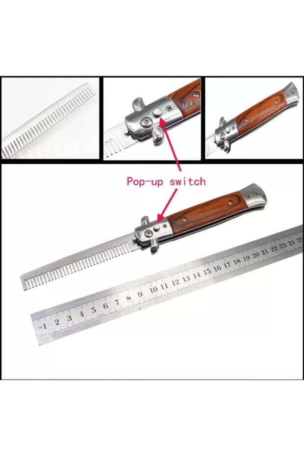 Sustalı Bıçak Görünümlü Tarak - 2