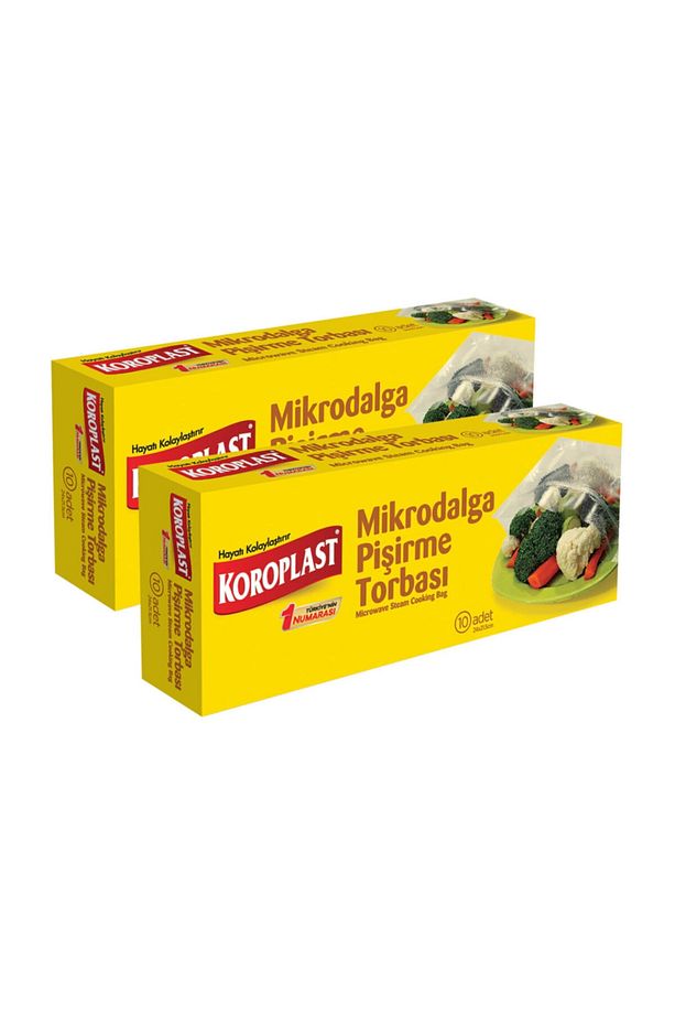 Mikrodalga Pişirme Torbası 24x21,5 Cm 10 Adet - 2'li - 1