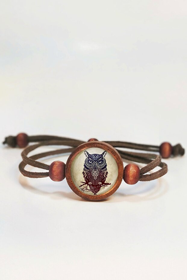 Owl Wooden Bracelet