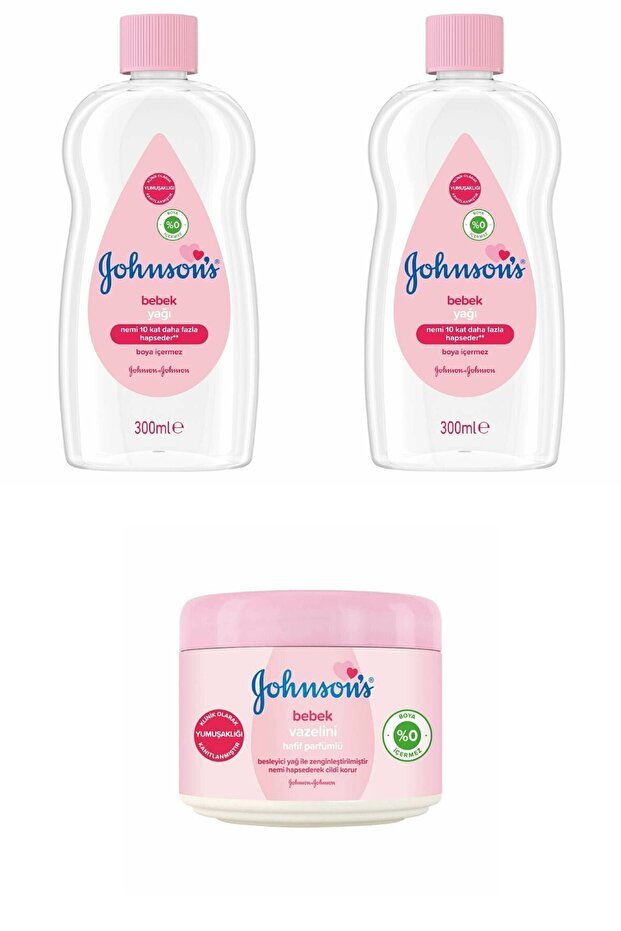 Johnson's Baby Baby Oil and Vaseline Combo Set