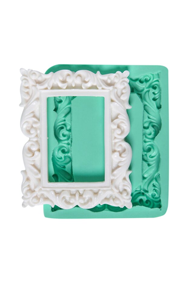 Işlemeli Küçük Çerçeve Silikon Kalıbı - 1
