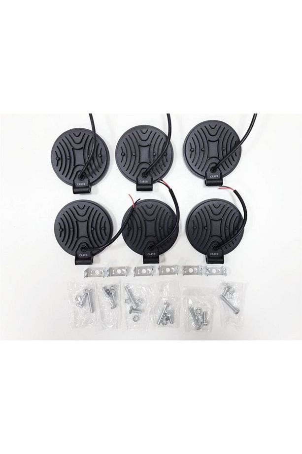 6 Adet 14 Led Yuvarlak Off Road Sis Farı Çalışma Lambası Projektör - 2