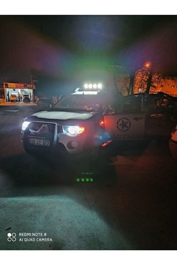 6 Adet 14 Led Yuvarlak Off Road Sis Farı Çalışma Lambası Projektör - 4