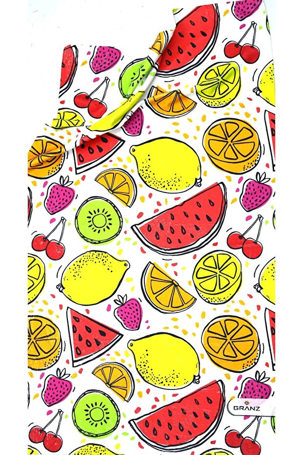 Fruit Patterned Cotton Beach Towel - 2