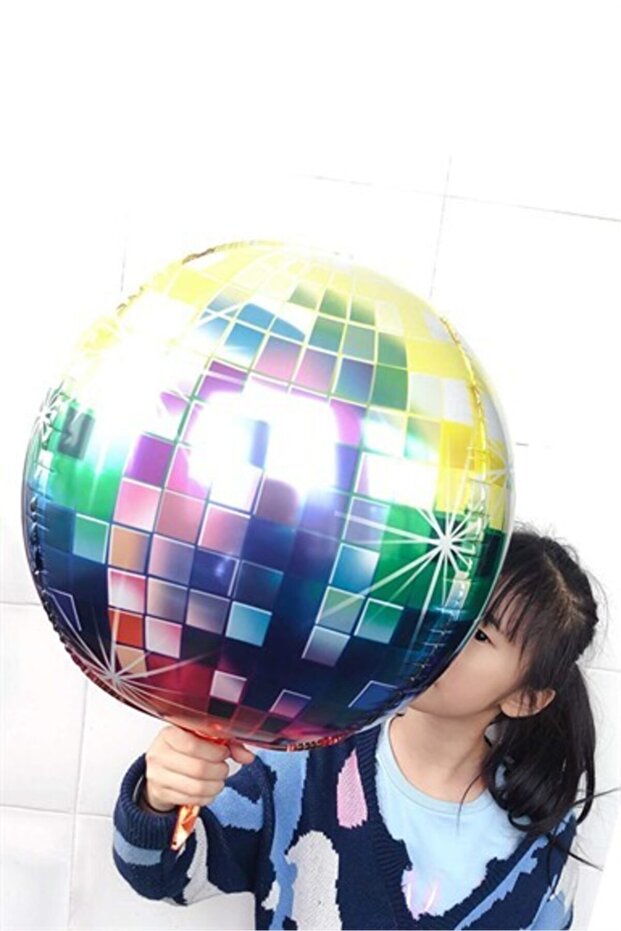 Colorful Disco Ball Foil Balloon 55 cm