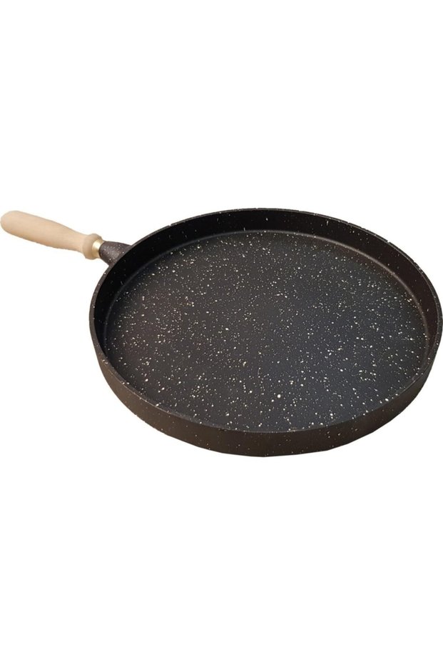 Deep 36 cm Cast Granite Pancake Pan Fish Crepe Dough