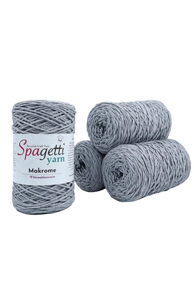 Gri Makrome Ip - 4'lü Set - 1