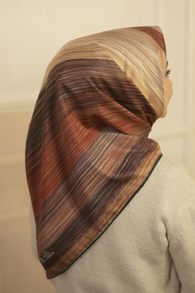 Twill Eşarp Taba - 2