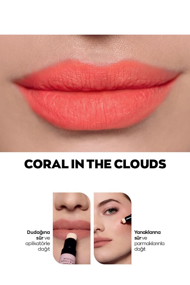Dudak ve Yanak için Kremsi Renklendirici - Coral in the Clouds - 2