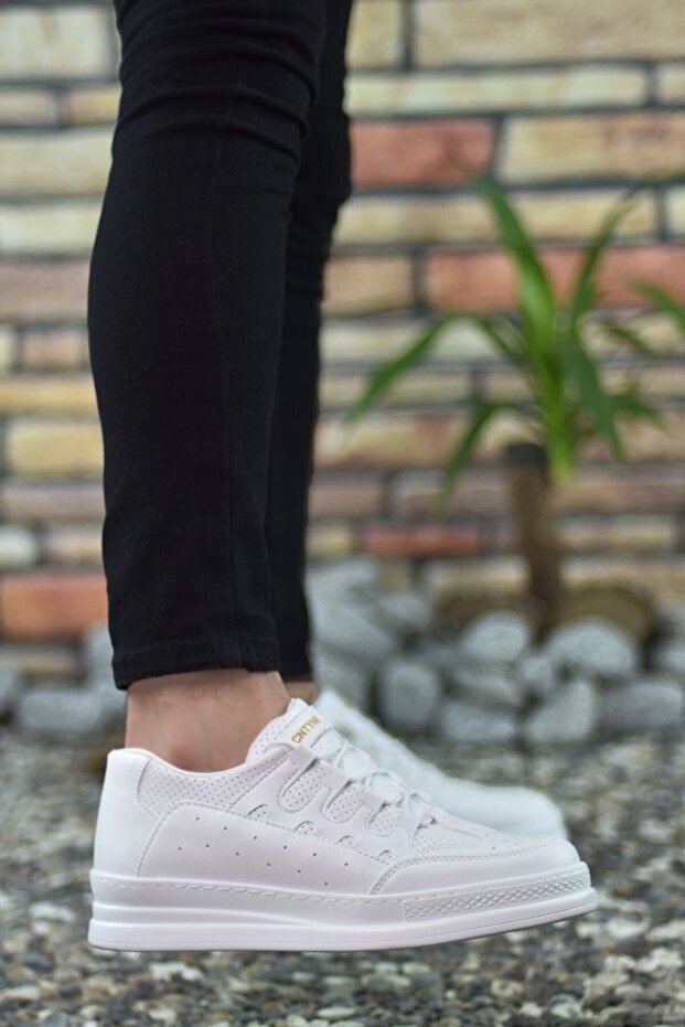 Beyaz Erkek Sneaker - 3