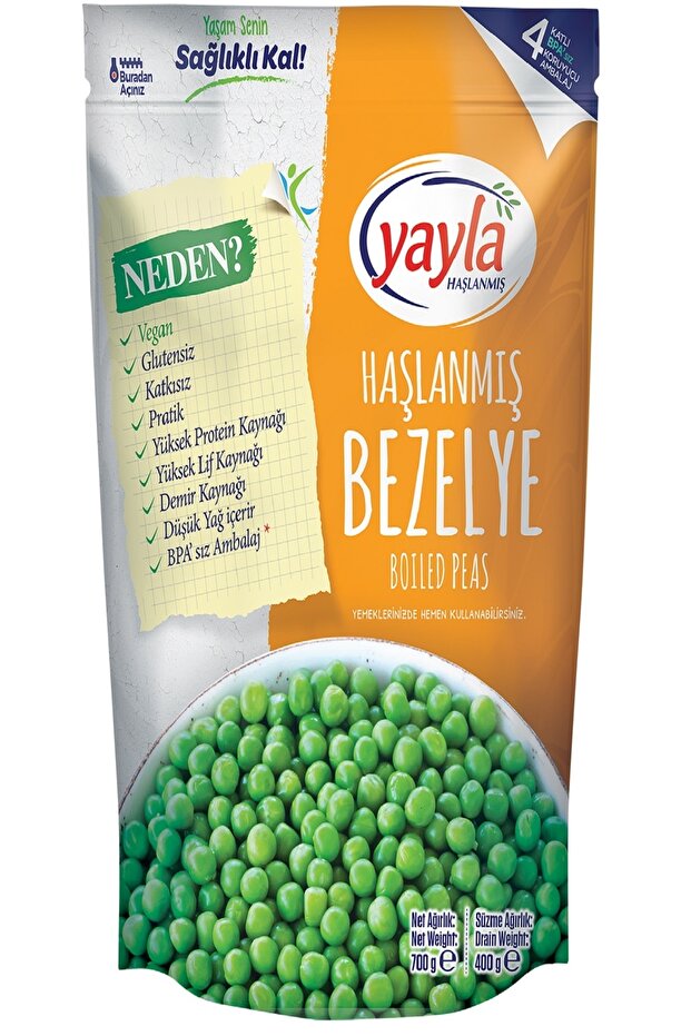 Haşlanmış Bezelye 700 gr - 1