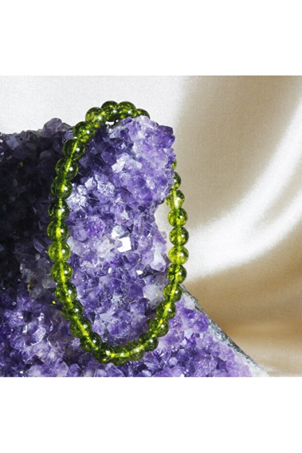 Peridot (zebercet) Natural Stone Bracelet