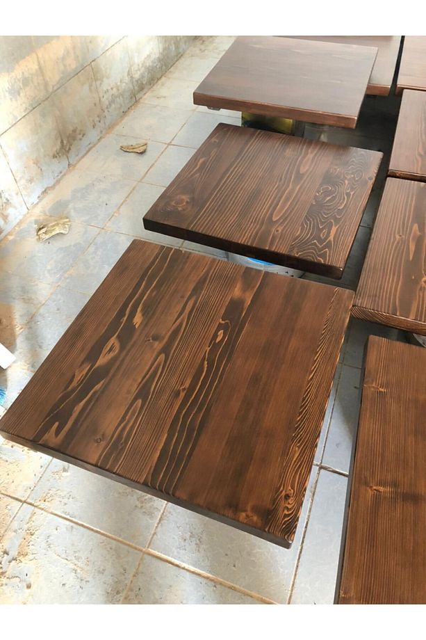 Kütük Masa Üstü 70x70 Cm Adet Fiyatıdır Mutfak Cafe Restaurant Otel Masa Üstü Tablası Imalatı - 2