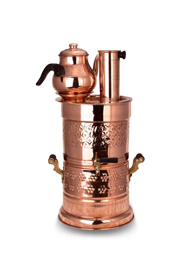 Copper Barrel Samovar - 2