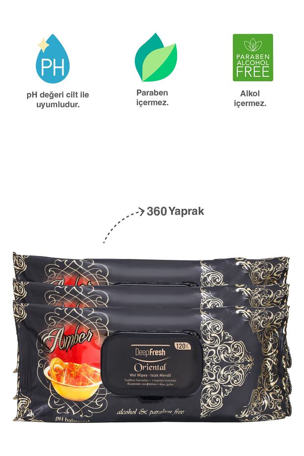 Oriental Islak Mendil Amber 3 x 120 Yaprak - 3