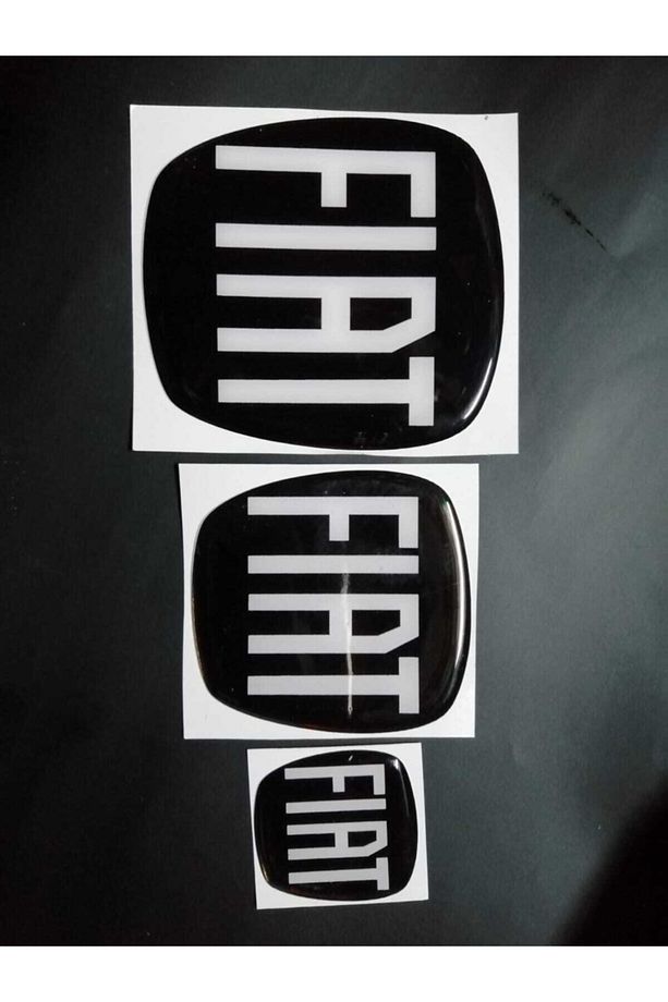 Fıat Egea ( Hatchback) Siyah Logo Set (3'lü) - 2