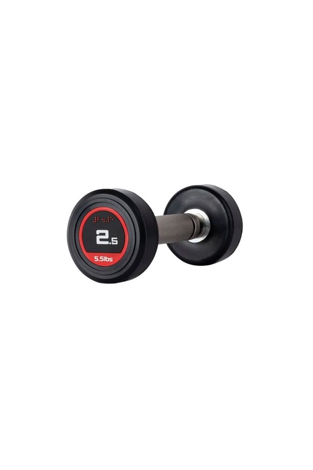 Kırmızı 2,5 Kg Kauçuk Kaplı Olimpik Dambıl 2,5 Kg Tek Ebat Kırmızı 2,5 Kg - 1