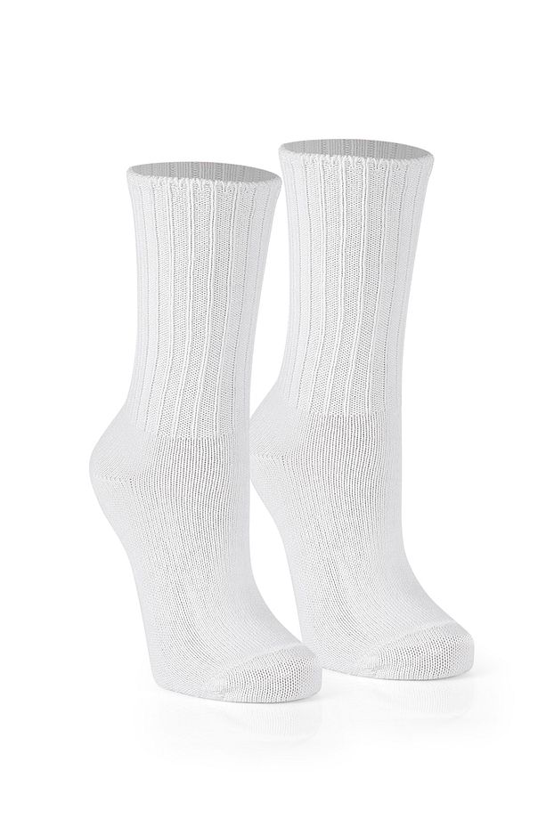 6'lı Kışlık Kadın Yün 'lü Uyku Çorabı Soft Touch - 6