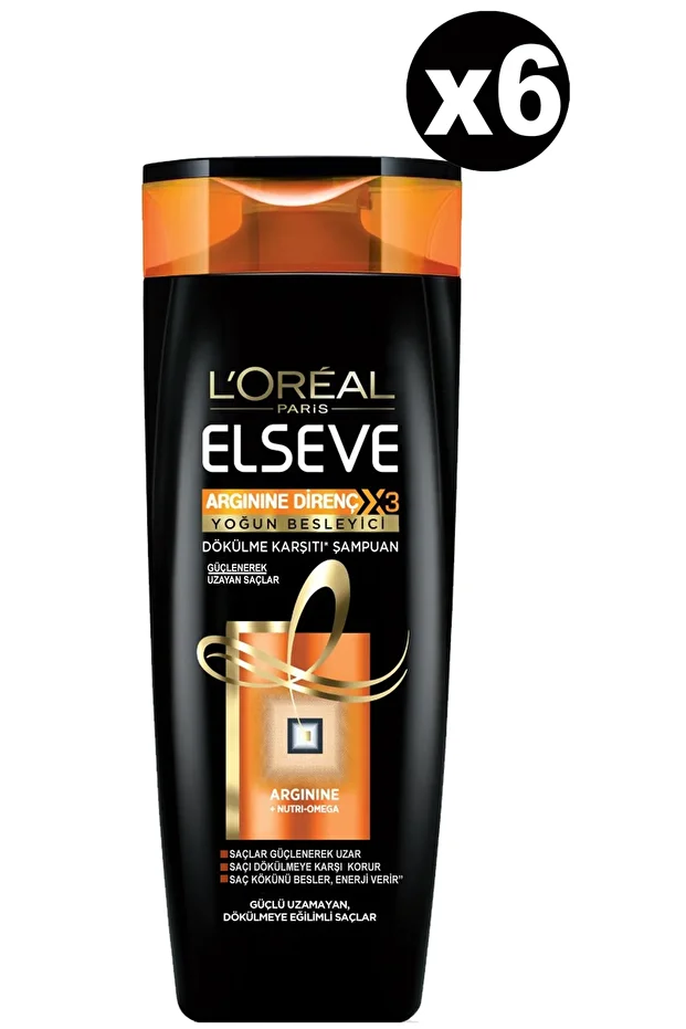 Elseve Arginine Direnç X3 Dökülme Karşıtı Şampuan 360 ml 6 Adet - 2