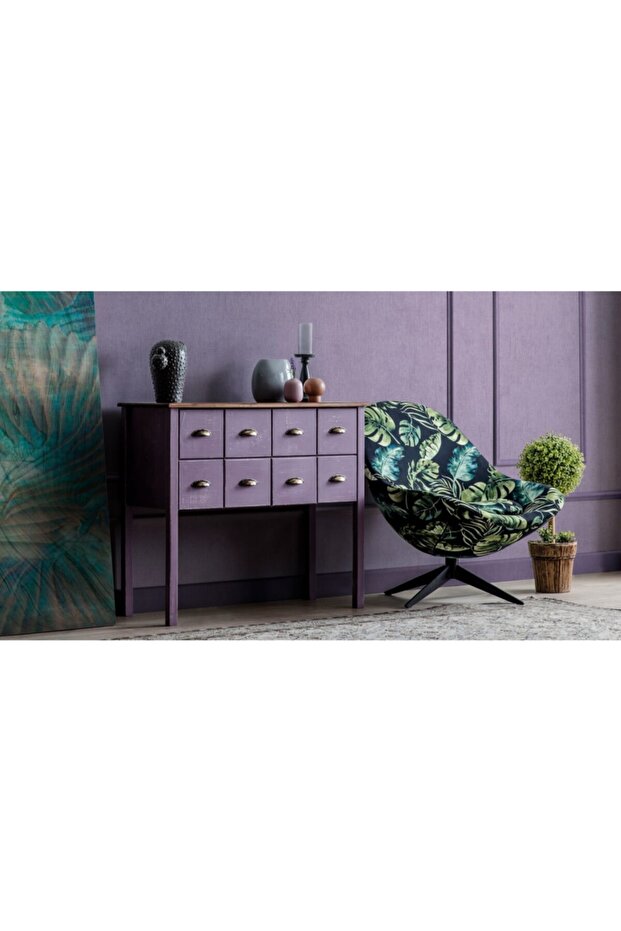 Salt Dresuar 8 Çekmeceli Mor - 2