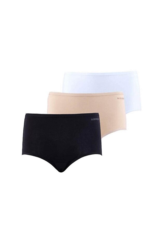 Women's 95% Cotton 3-Piece Economical Pack High Waist Panties