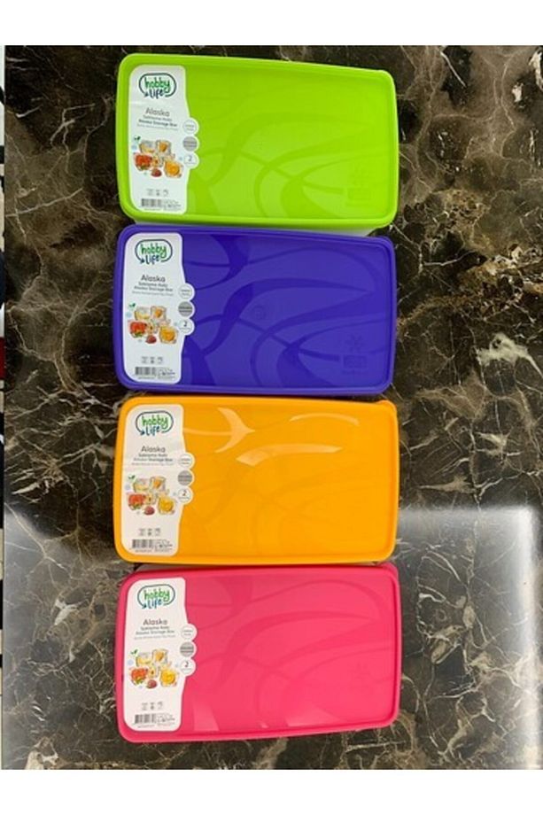 2 Litre Alaska No Frost Saklama Kabı 4 Adet - 1