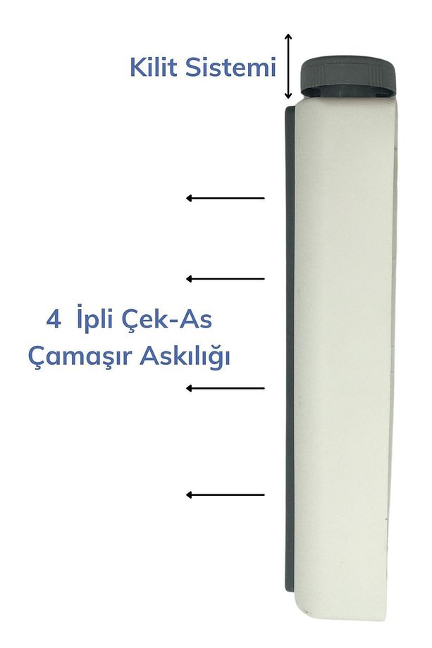 Pratik Portatif Yeni Nesil Çek As Kolay Askılık 4 Ipli Askılık - 5