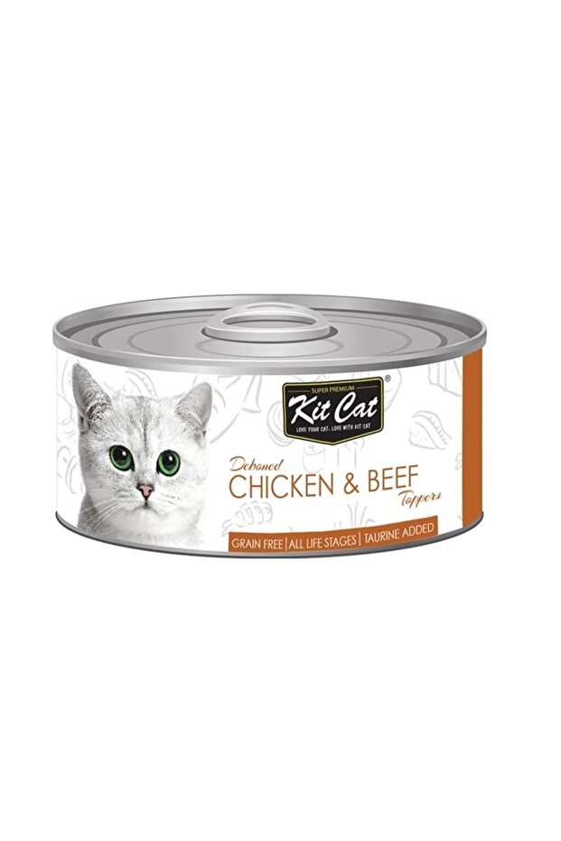 Canned Cat with Chicken and Steak Particles 80g
