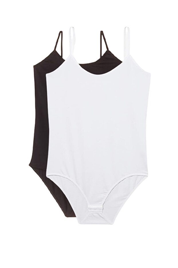 2 Pieces Body Rope Strap Women's Snap Body Black White