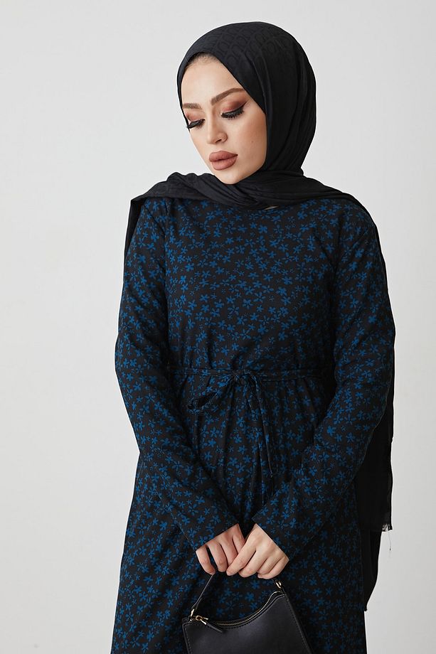 Çırçır Desenli Elbise - 5