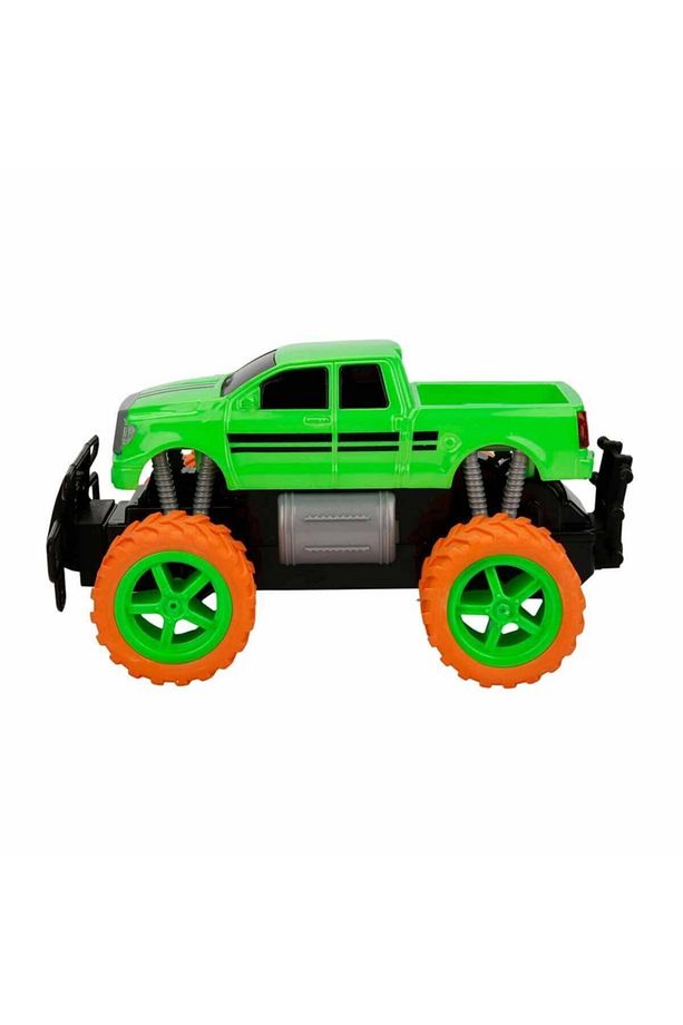 Full Fonksiyonlu 1:18 Uzaktan Kumandalı Neon Jumbo Weels Usb Şarjlı Oyuncak Araba Jeep Jip Pickup - 3