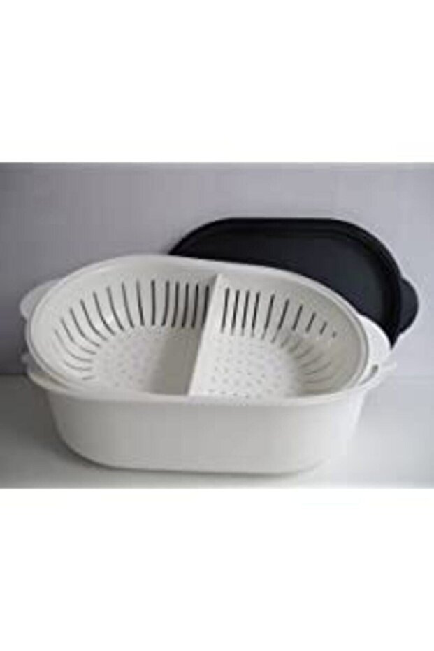 Kristalin Süzgeçli Oval Servis 4 lt - 1