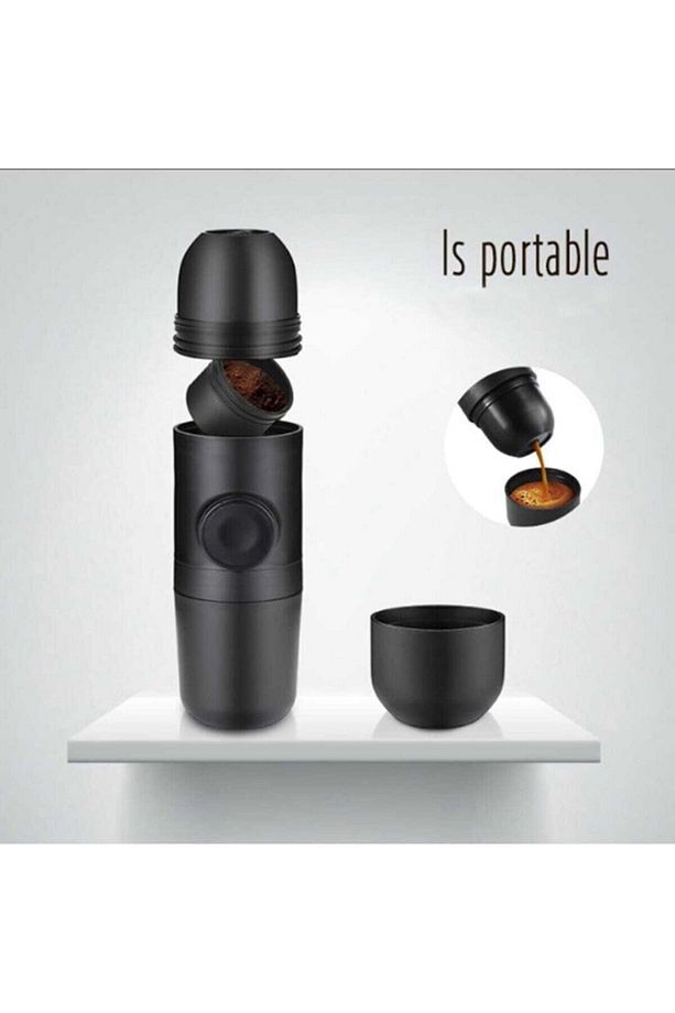 Taşınabilir Mini Espresso Kahve Makinesi Manuel - 5