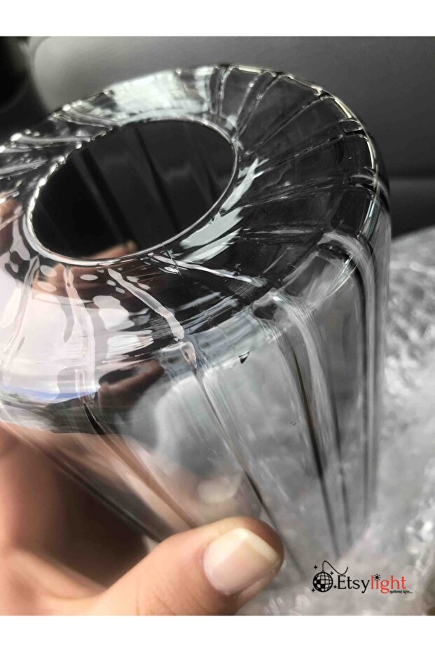 Dora Black One Sarkıt Cam Avize - 6