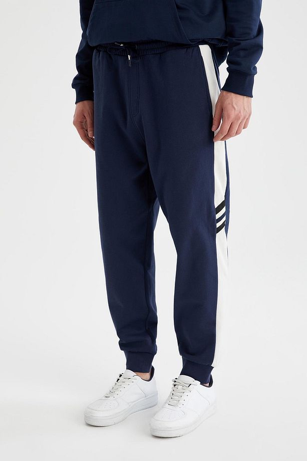 Regular Fit Triko Bantlı İçi Yumuşak Tüylü Jogger Eşofman Altı - 4