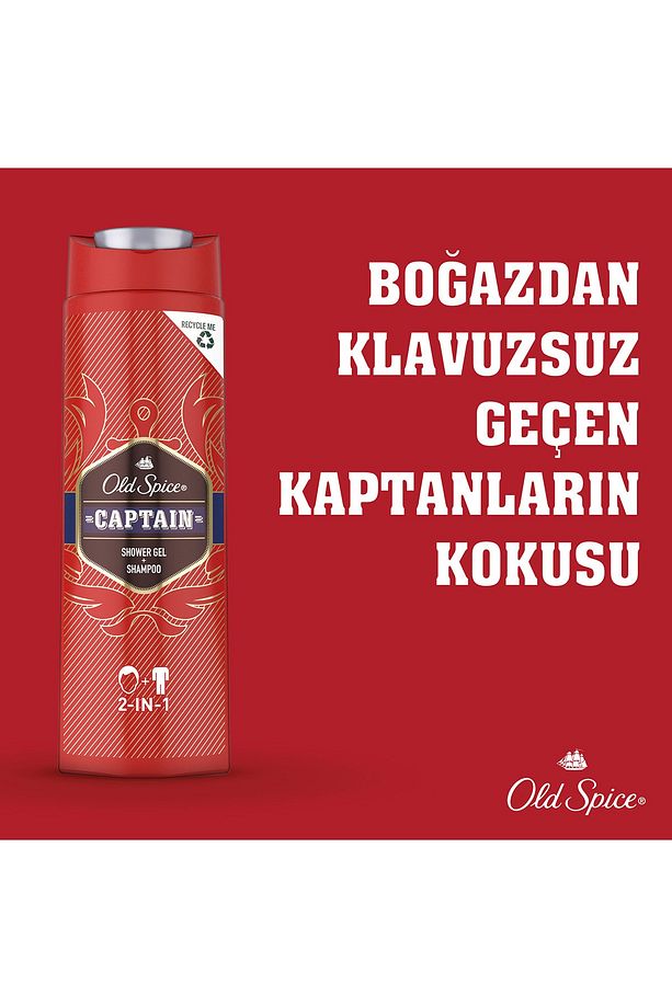 Duş Jeli & Şampuan Captain 400 ml - 4