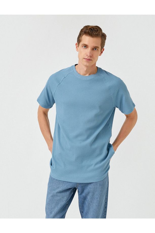 Erkek Reglan Kol Basic Tişört - 1