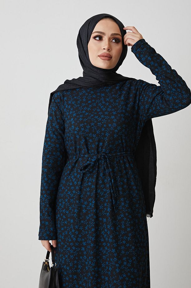 Çırçır Desenli Elbise - 7