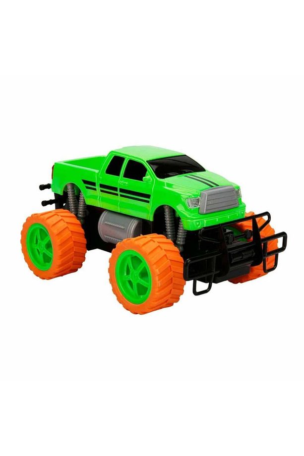 Full Fonksiyonlu 1:18 Uzaktan Kumandalı Neon Jumbo Weels Usb Şarjlı Oyuncak Araba Jeep Jip Pickup - 2
